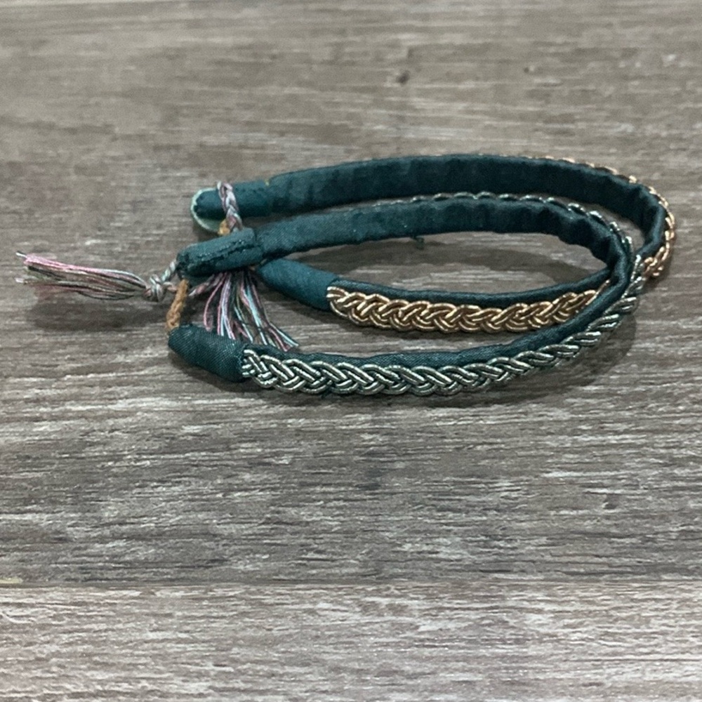 Silk braided bracelets